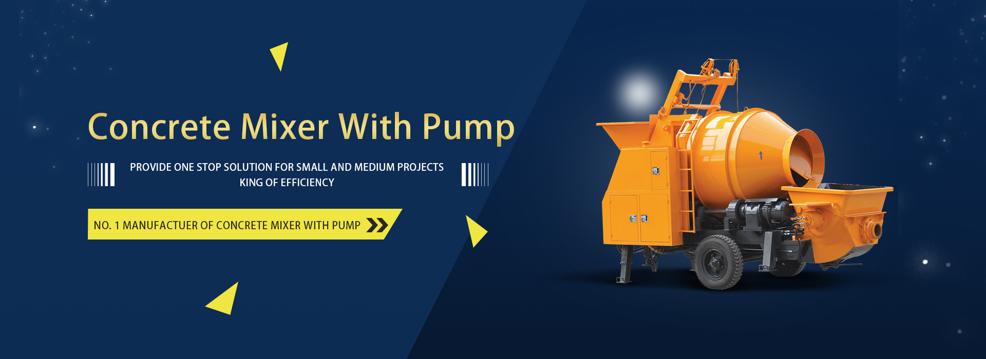 Concrete Mixer With Pump