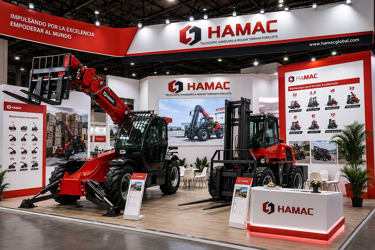 HAMAC expondrá manipuladores telescópicos y carretillas elevadoras todoterreno en EXPOMINA Perú 2026