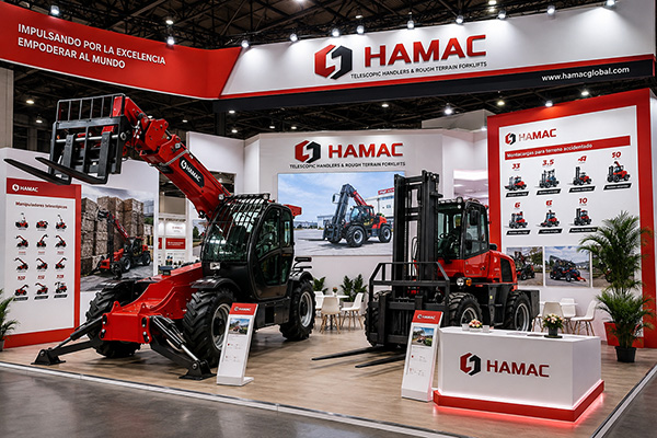 HAMAC expondrá manipuladores telescópicos y carretillas elevadoras todoterreno en EXPOMINA Perú 2026