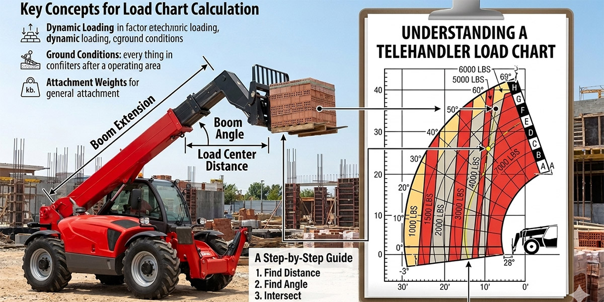 Comment lire le tableau des charges d'un chariot télescopique : explications sur la capacité de levage, la portée et la sécurité