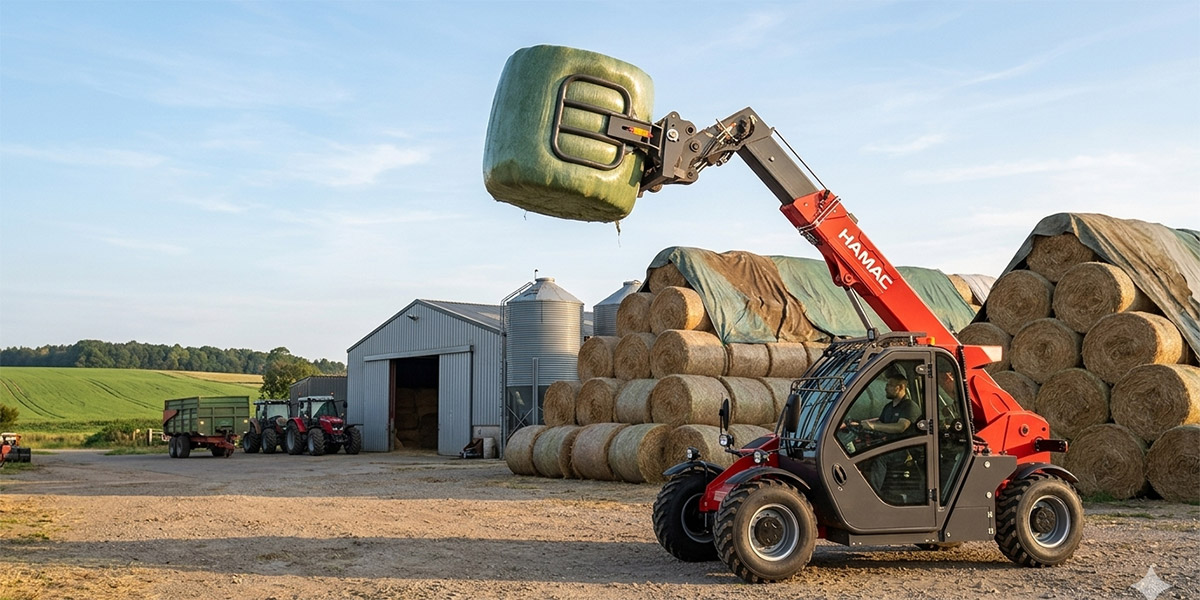 Best Telehandlers for Agriculture: Bale Handling, Feed Storage and Farm Loading