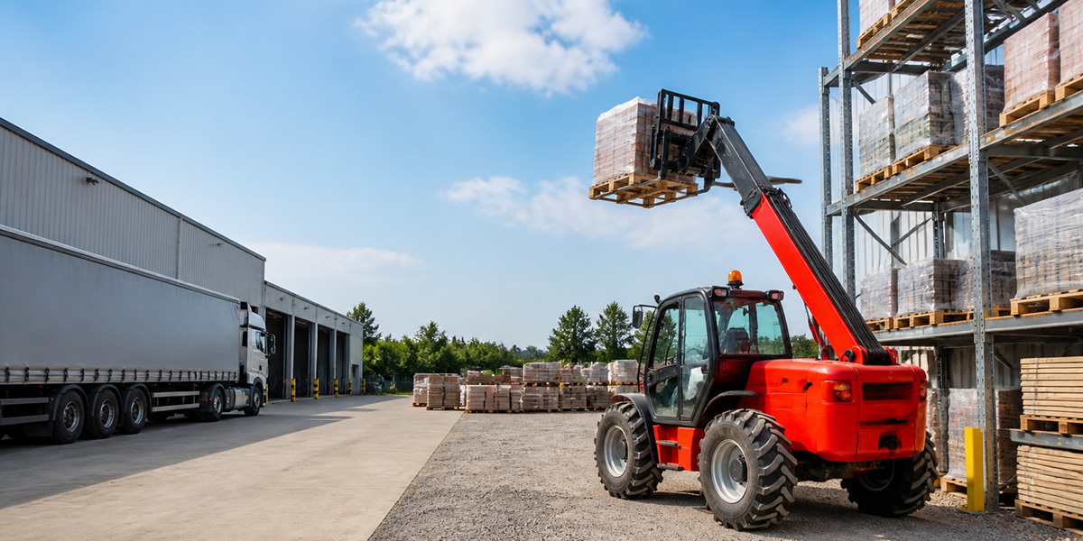 Telehandler Solutions for Warehouses with Outdoor Storage Yard