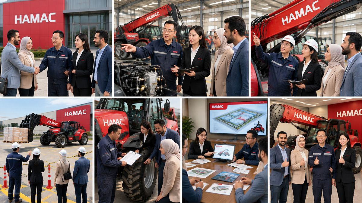 HAMAC Welcomes Egyptian Customers for Factory Visit and Telehandler Solution Discussion
