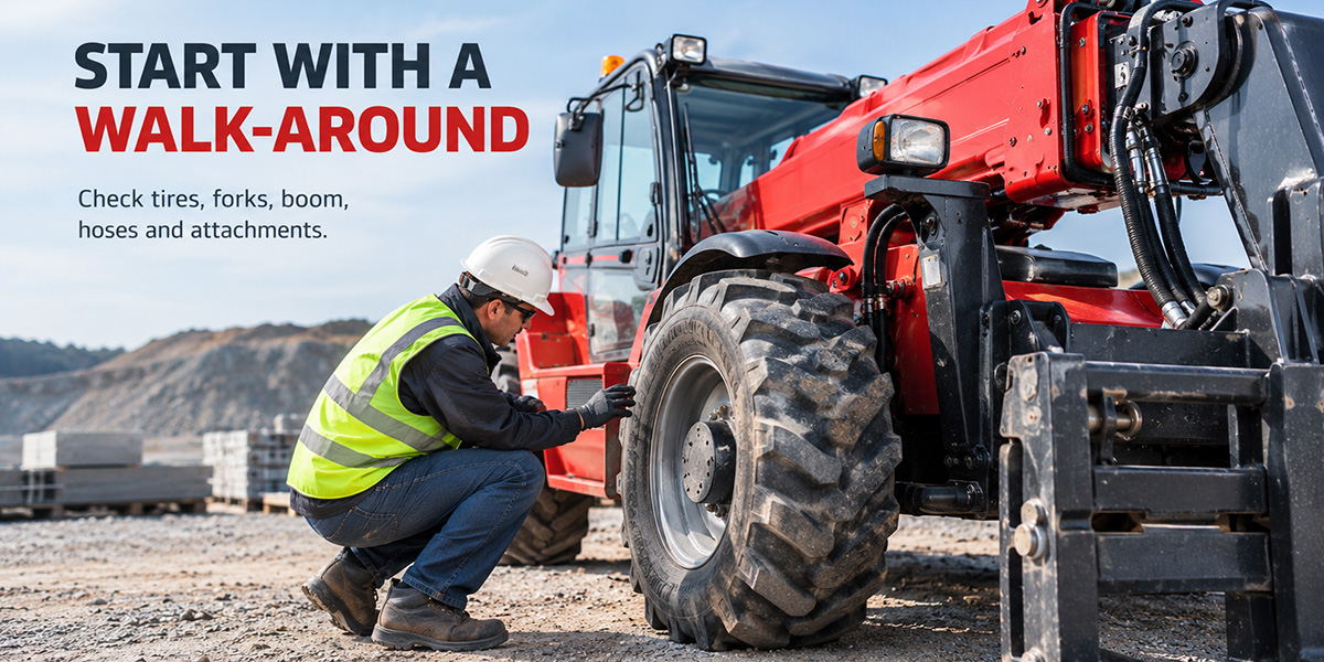 Telehandler Safety Checklist: Daily Inspection Before Every Shift | HAMAC