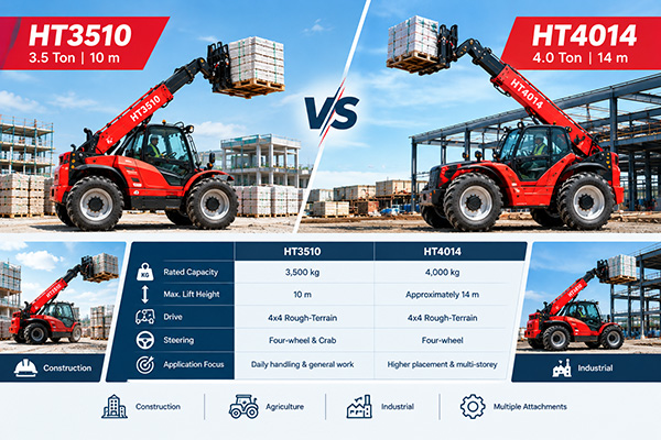 HT3510 vs HT4014 Telehandler: Capacity, Reach and Application Differences