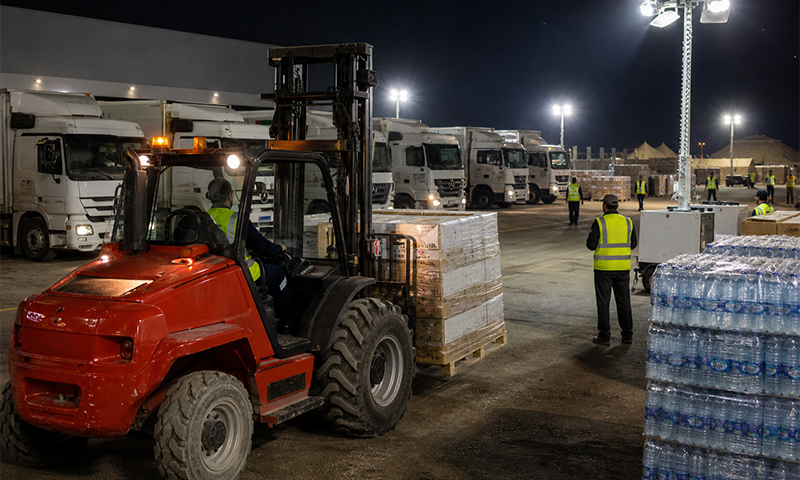 RT35 Forklift with Off‑Road Tyres for Desert Conditions