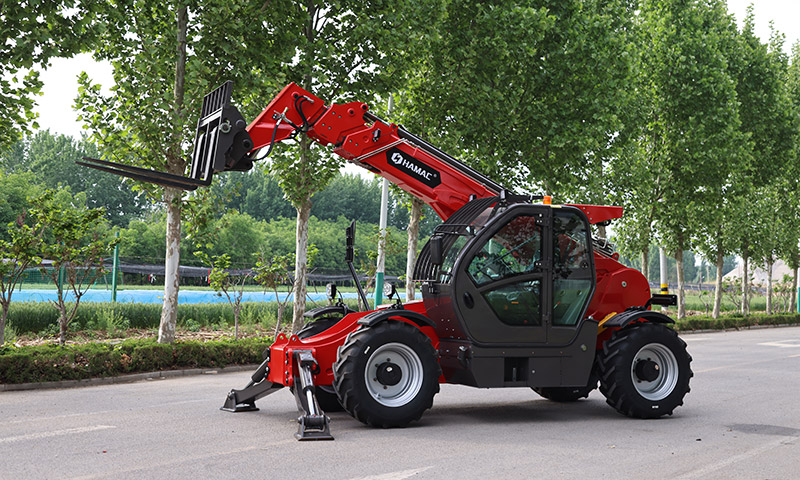 HAMAC HT3510 Telehandler Supports Mid‑Rise Commercial Building Project