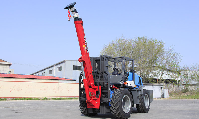 5 Ton Rough Terrain Forklift Shipped to Latin America for Construction and Farm Logistics