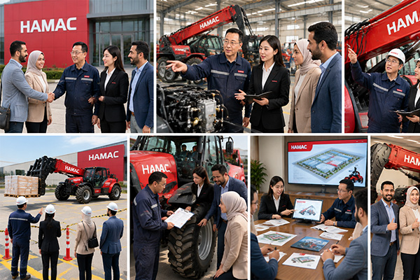 HAMAC Welcomes Egyptian Customers for Factory Visit and Telehandler Solution Discussion
